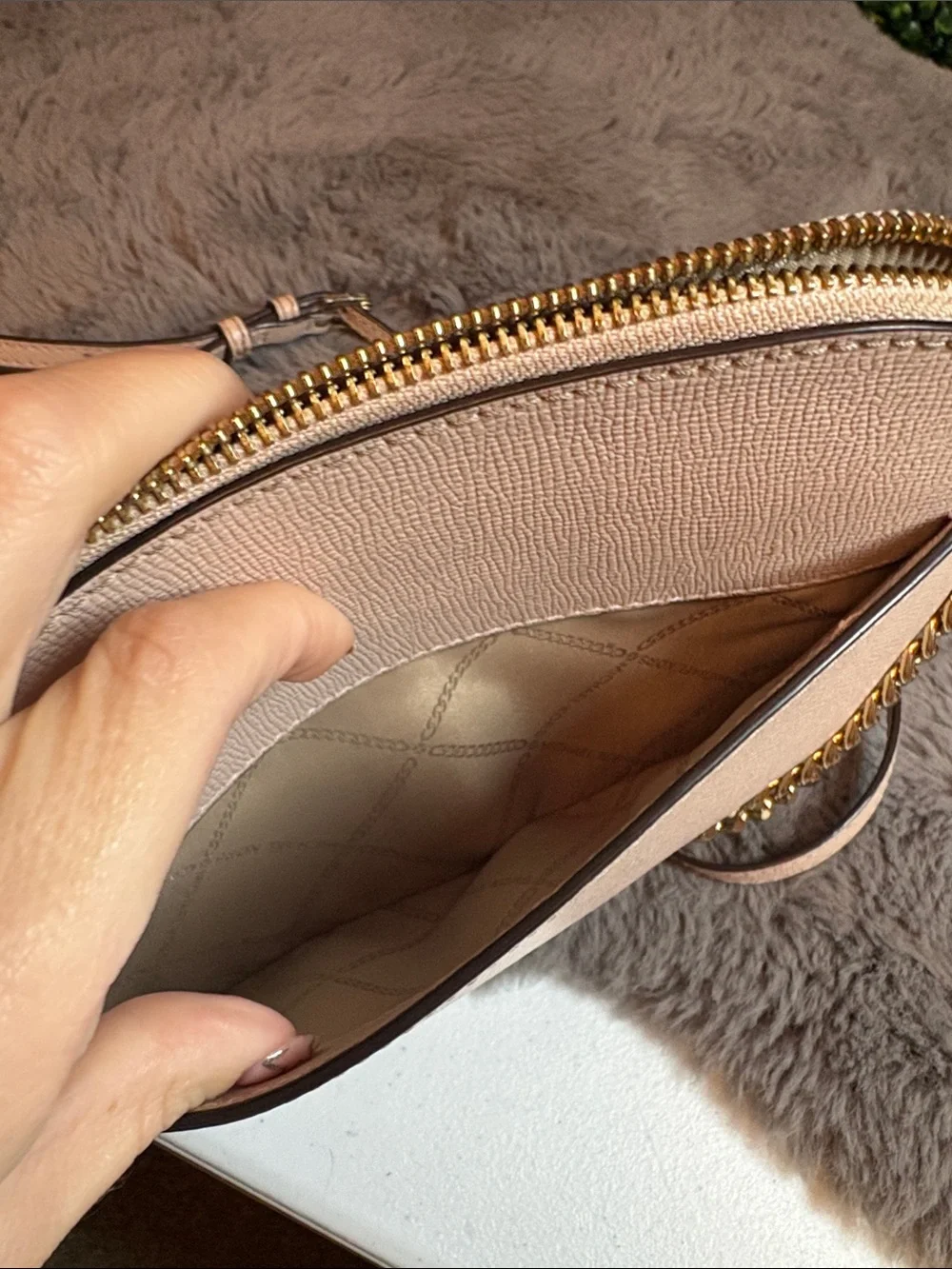 Michael Kors Cream Pink Crossbody Bag